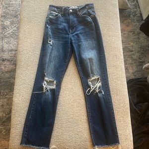 Daze Denim dark wash ripped jeans